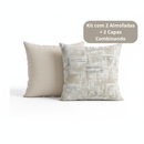 Kit com 2 Almofadas + 2 Capas Combinando